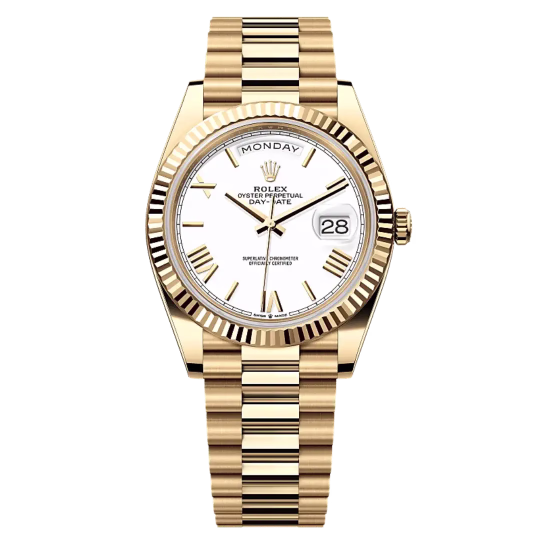 Rolex Day-Date 40 in 18k yellow gold with President bracelet