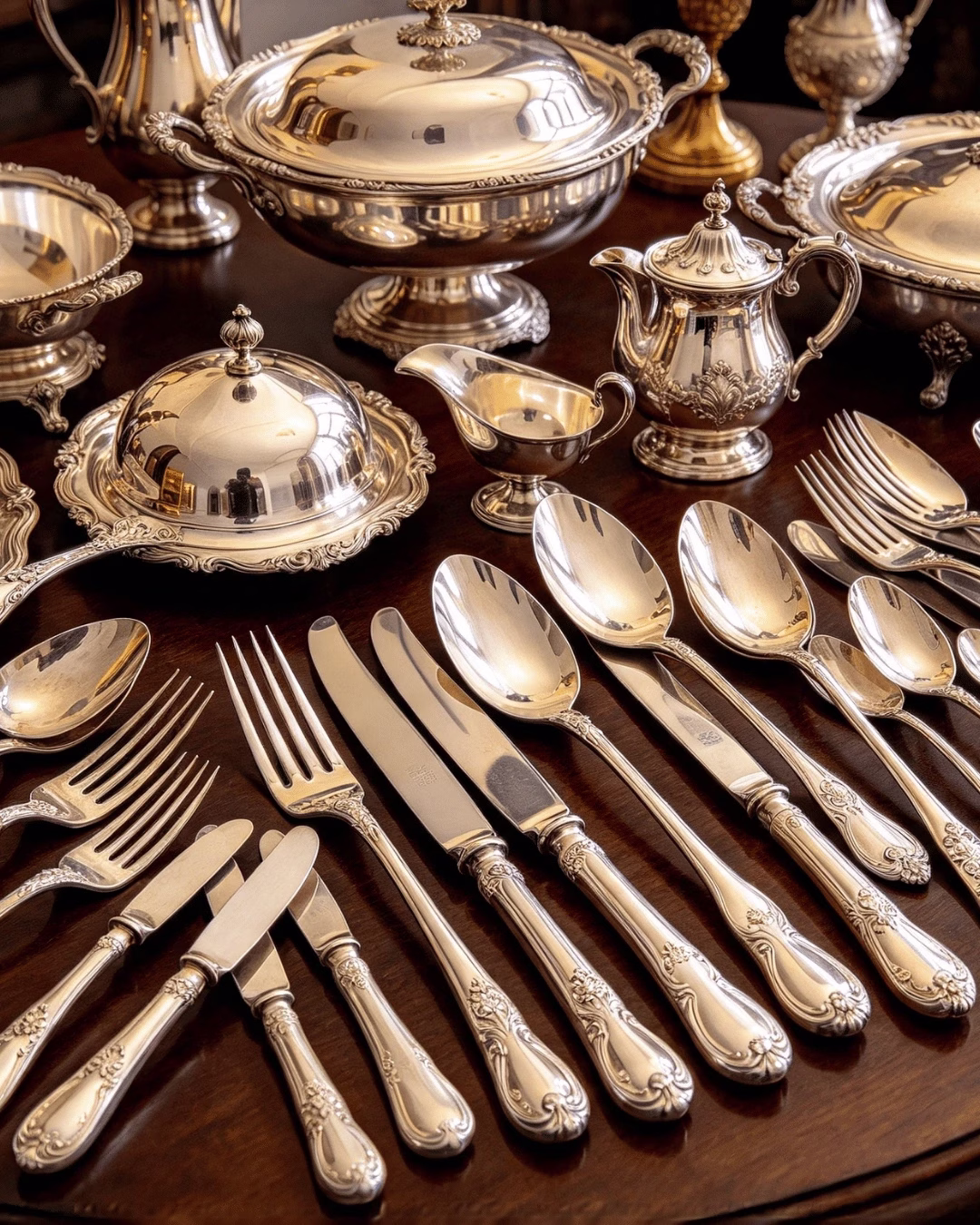 Sell silver flatware in Houston: sterling silverware set appraised at Houston Loan and Jewelry